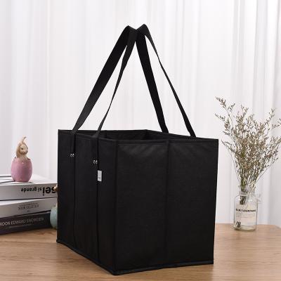 China Eco Friendly Grocery Handled Custom Logo Non Woven Bag With Handle for sale