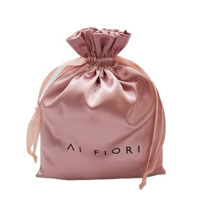 China Reclycled made in china cheap drawstring bags gift pouches manufacturer satin bags for sale