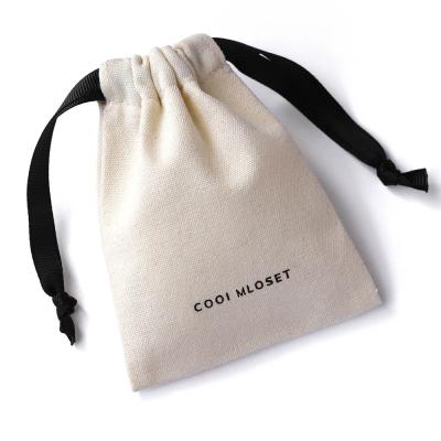 China Good Quality Eco-friendly Jewelry Wedding Mini Pockets Drawstring Muslin Cotton Gift Bag for sale