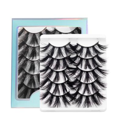 China 5D88 Shiny Mink Eyelashes 3d Label Custom Silk False Eyelash Extensions 5 Pairs Faux Mink Lashes With Cheap Price for sale