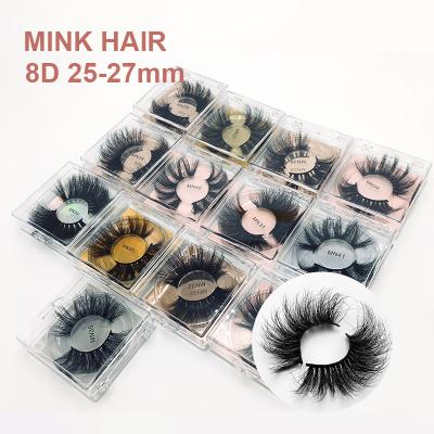 China Glitter & Real 100% Siberian Mink Eyelash Shimmery 25 Mm Fluffy Mink Eyelash 3d Mink Lashes Wholesaler for sale