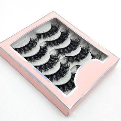 China Long New Style 5D Natural Faux Mink Eyelashes Soft And Comfortable Eyelash Case And Logo Can Be Customized for sale