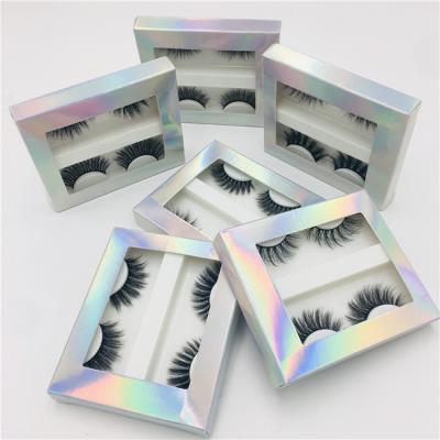 China Factory wholesale price natural luxury long faux mink lashes long 3d eyelashes seller faux mink silk bulk eyelash for sale