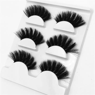 China Factory Wholesale Natural Long False 3d Mink Eyelashes Real Siberia Lashes With Customizing Own Brand Box for sale