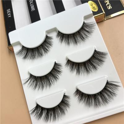 China Private Label Beauty Long Lasting Natural False Mink Eyelashes Long Lasting Natural False Eyelashes Custom Made for sale