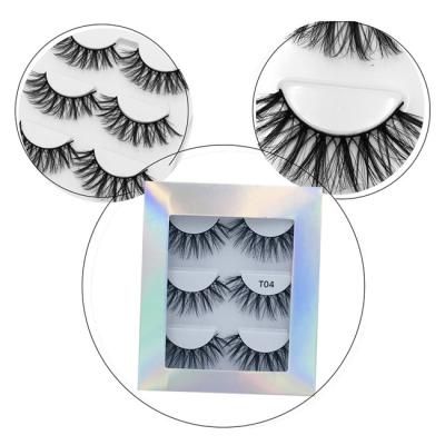 China OEM 100% Natural Private Label 3D Faux Mink Volume Handmade High Quality Long Lashes for sale