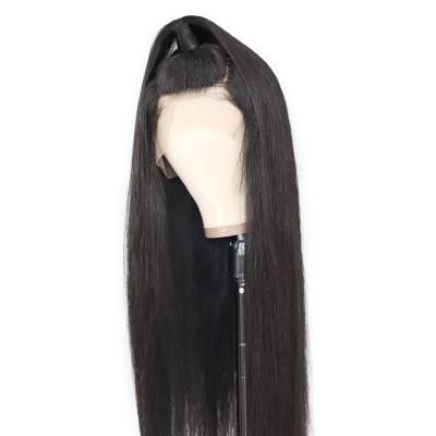 China Factory wholesale real hair wig head cover LACE hair tangle real head cover straight hair 130 density for sale