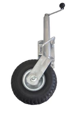 China 10 Inch Pneumatic Jockey Wheel With Swivel Bracket 10 Jockey Wheel for sale