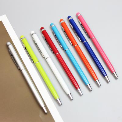 China Metal Promotional Custom LOGO Style Simple Pen Rotating Ballpoint Pen for sale