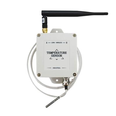 China Industrial Temperature Monitor PT100 Probe Wireless Temperature Lora Sensor for sale