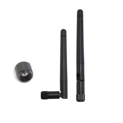 China 2.4G wifi antenna 3dBi high gain omnidirectional small folding antenna with external rubber rod 2.4G antenna for sale