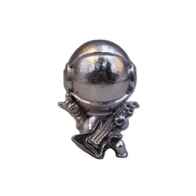 China Sustainable Cute Astronaut Shape Stainless Steel Chilling Cubes Whiskey Stones Reusable Metal Ice Cube For Drinking for sale