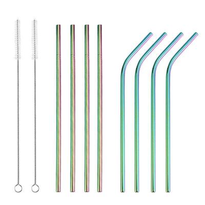 China Sustainable Reusable Stainless Steel Drinking Straw Wholesale Drinking Coffee Metal Straw With Customized Logo for sale