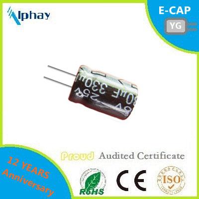 China 330mfd 25V general purpose aluminum electrolytic capacitor in best price for sale