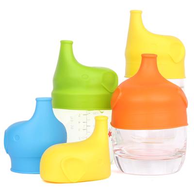 China Child Safe Silicone Sippy Lid Makes Any Cup or Bottle Puddle Proof, Silicone Baby Training Sippy Cup Lid for sale