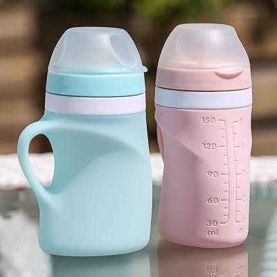 China BPA Approval Safety BPA Free Non-Toxic Free Silicone Baby Bottle for sale