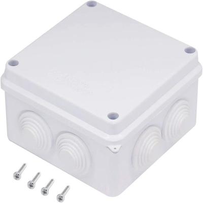 China Outdoor White Dustproof Waterproof Universal Electric Project Fence Box IP65 Junction Box ABS Plastic Electronic Hardware Different Size for sale