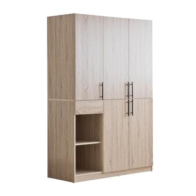 China Contemporary Large Capacity 5 Door Wardrobe with Mirror for sale