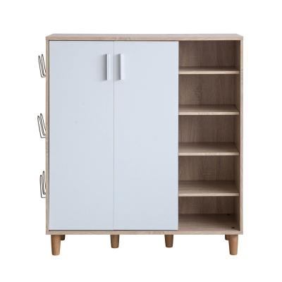 China Modern White Sliding Door Shoes Cabinet for sale