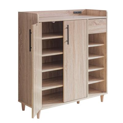 China Modern Modern 2 Door Shoe Cabinet With Power Socket for sale