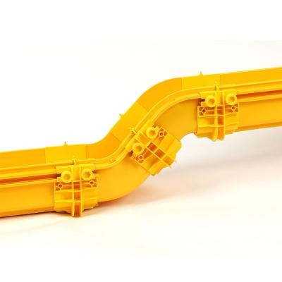 China IDC PVC ABS Yellow Fiber Optic 2022 Horizontal Crossover Cable Tray for sale