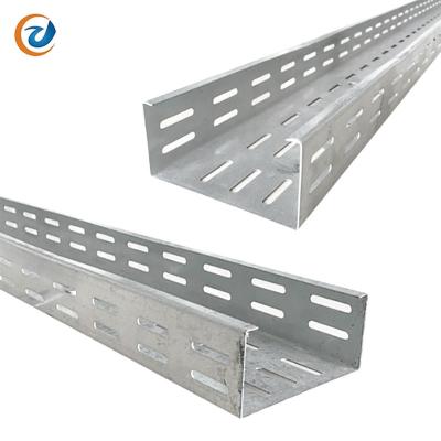 China Outdoor hot dipped galvanized steel and perforated cable support system cable tray frp cable tray for sale