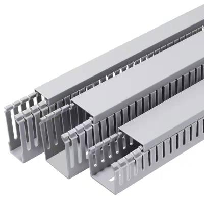 China PVC Types All Class 3 Compartment PVC Plastic Trunking Accessory For Cable System for sale