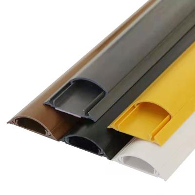 China Factory Wholesale Home Improvement Cable Triangle PVC Material Track Trunking 75mm for sale