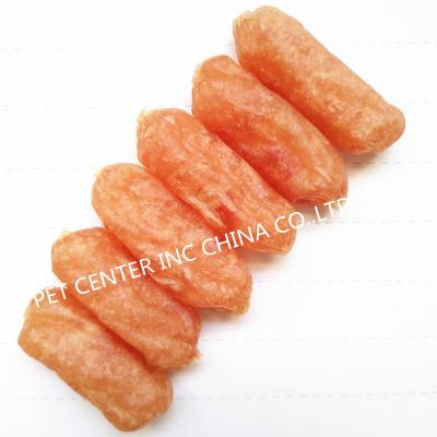 China Viable Vienna Pet Food Snacks Salmon Chicken Sausage Viable Salmon Cat Dog OEM Sausage Order for sale