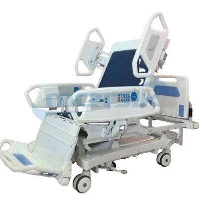 China Folding Electric Steel Bed Nursing Height 8 Functions Hospital Adjustable Equipment Hospital Bed ICU for sale