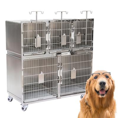 China Modern Hot Selling TWT034 Vet Cages Stainless Steel Vet Cages Stainless Steel Cages For Veterinarian for sale