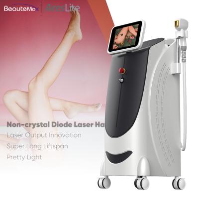 China Permanent Hair Removal Non-crystal 600w 1200w Diode Laser 1064nm 808nm 755nm Hair Removal Laser Machine Price for sale