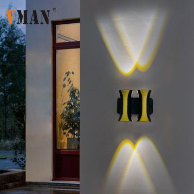 China Indoor Outdoor Wall Lighting Nordic Decoration RGB Lighting Hotel IP54 Waterproof LED Courtyard Indoor Outdoor Modern Wall Lamp for sale