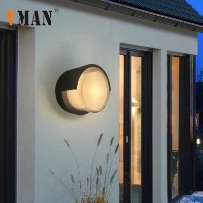 China Indoor Outdoor Wall Lighting Wholesale Price 5w 12w IP54 Yard Waterproof Indoor Outdoor Garden Modern Decoration LED Wall Lamp for sale