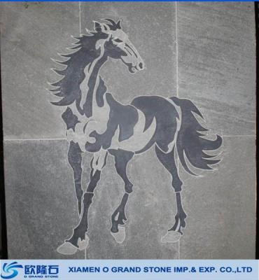 China Widely used in life horse pattern medallion mosaic ceiling wall tile gardening medallions for sale