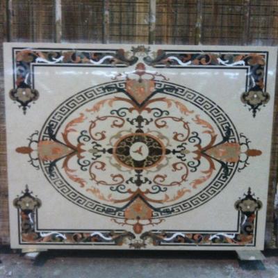 China Super Luxury Parquet Villa Ceiling Floor Inlay Marble Mosaic Flooring Pattern for sale