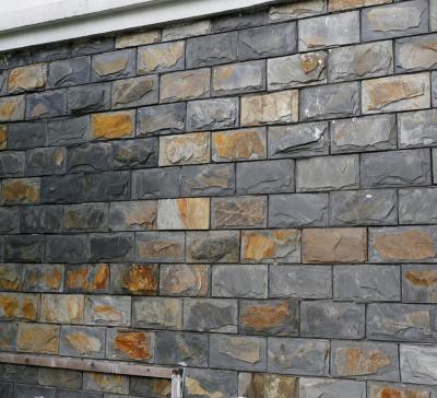 China Rusty yellow tile villa deco slate mushroom stone exterior wall tiles for sale