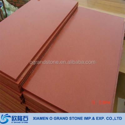 China The wall tile slab cut to size natural red sandstone outdoor tiles stone tiles red sandstone for sale