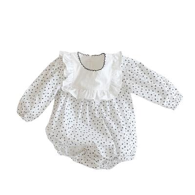 China 2021 Wholesale Europe and America Custom Girls Daily Wear Dress White Color Clothes Baby Romper With Good After-sale Service for sale