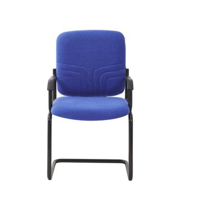 China Low Price Solid Classic Canvas Visitor Chair Popular Reception Chair With Metal Frame for sale