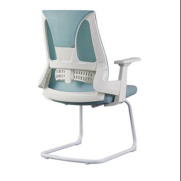 China Large Low Price Solid White Back Visitor Chair Comfortable Conference Meeting Room Mesh Chair for sale