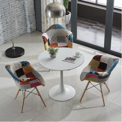 China Guangdong Factory Solid Modern Outdoor Dining Chair Canvas Cover Bar Chair With Wooden Legs for sale