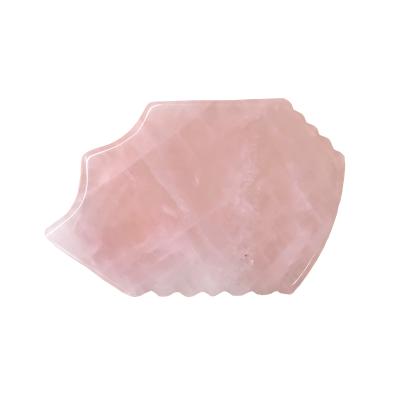 China Face Facial Massage Scraping Custom Jade Gua Sha Rose Quartz Gua Sha Tool for sale