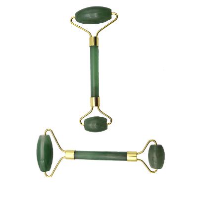 China Face Lift Aventurine Green Jade Roller 100% Jade Roller Facial Massage High Quality Cheap Natural for sale