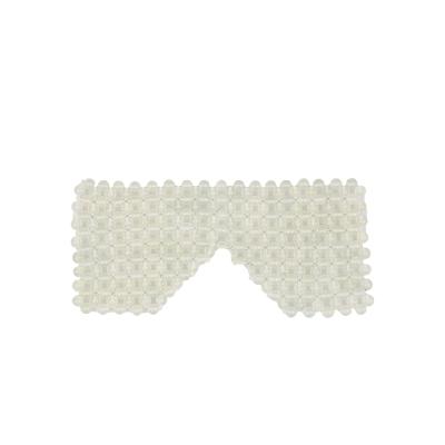 China Crystal Mask White Jade Sleeping Jade Eye Mask Comfortable Natural Eye Mask for sale