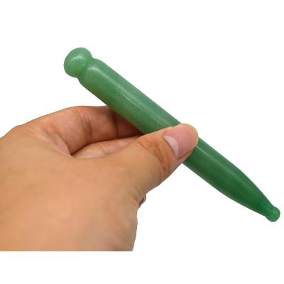 China Aventurine Point Massager Acupoint Pen Eye Massage Tools Body Green Acupuncture for Mental Relaxation for sale