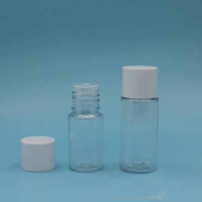 China BEAUTY PACKAGING wholesale PET small empty plastic bottle with plug, 20ml plastic bottle for cosmetic (CMP-PT023) for sale