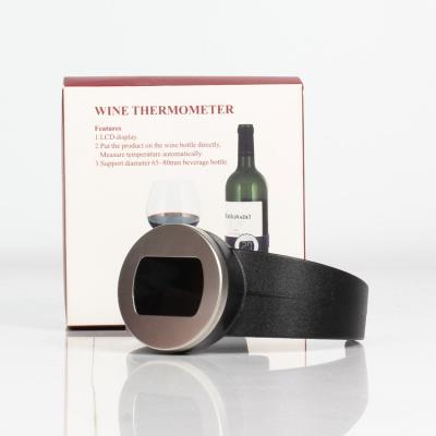 China Unique Top Grade SUNWAY Digital LCD Display Wine Bottle Thermometer Baby Bottle Thermometer With Color Box for sale