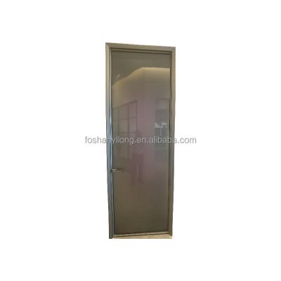 China Factory Wholesale Top Quality Waterproof Custom Aluminum Frame Polished Cable Glass Swing Door for sale