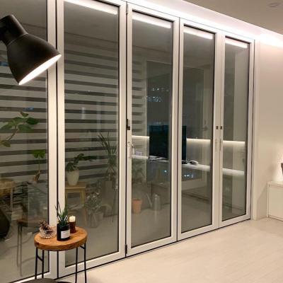 China Good Price Waterproof Outdoor Bi Folding Door Patio Aluminum Folding Glass Door for sale